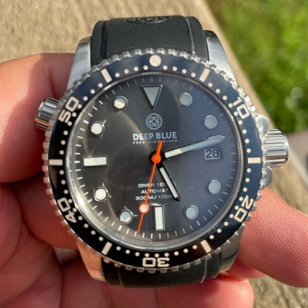 COPY - Deep Blue Diver 1000 2 ceramic bezel
